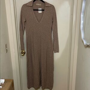 Free people Elegant Brown Knit Dress